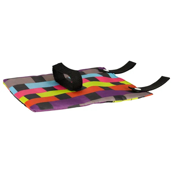 Színes kockás kormánytáska telefonzsebbel kerékpárra és elektromos rollerekre