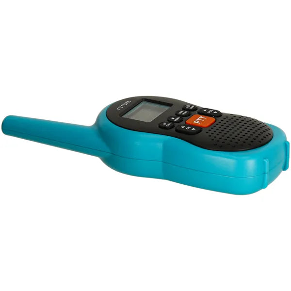 Gyerek walkie-talkie készlet, 2 db, kék, 3 km hatótáv