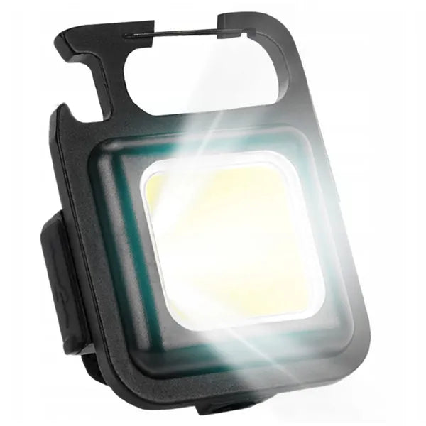 Multifunkciós cob led zseblámpa mágneses tartóval és usb töltéssel, fekete