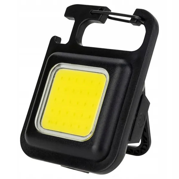 Multifunkciós cob led zseblámpa mágneses tartóval és usb töltéssel, fekete