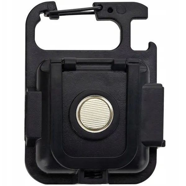 Multifunkciós cob led zseblámpa mágneses tartóval és usb töltéssel, fekete