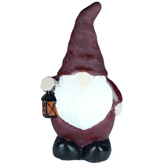 Szolár kerti LED gnóm lámpa, meleg fehér fény, IP67, 43 cm
