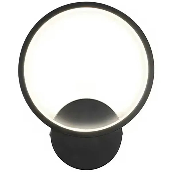LED fali lámpa 12 W, matt fekete, neutrális fehér fény 1260 lm, alumínium