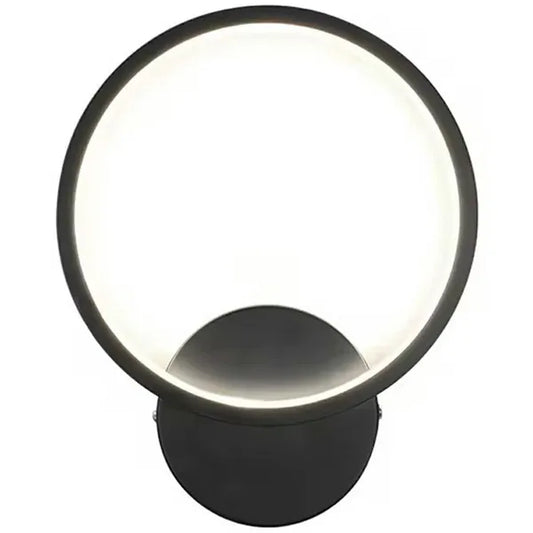 LED fali lámpa 12 W, matt fekete, neutrális fehér fény 1260 lm, alumínium