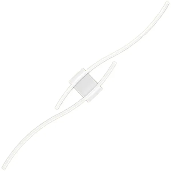 Fehér LED fali lámpa, 60 cm, 24 W, meleg fehér fény, alumínium