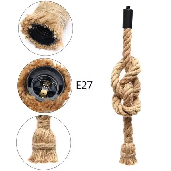 Loft juta mennyezeti lámpa e27