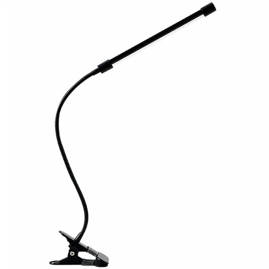 USB-s LED asztali lámpa csipesszel, 20 LED, 3 fényerő, fekete