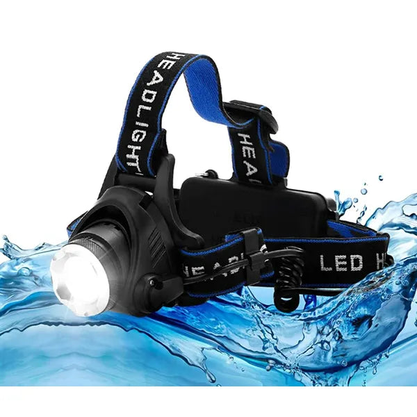 Fejlámpa CREE XM-L T6Z, 1800 lm, ZOOM, IPX4, akkumulátor nélkül