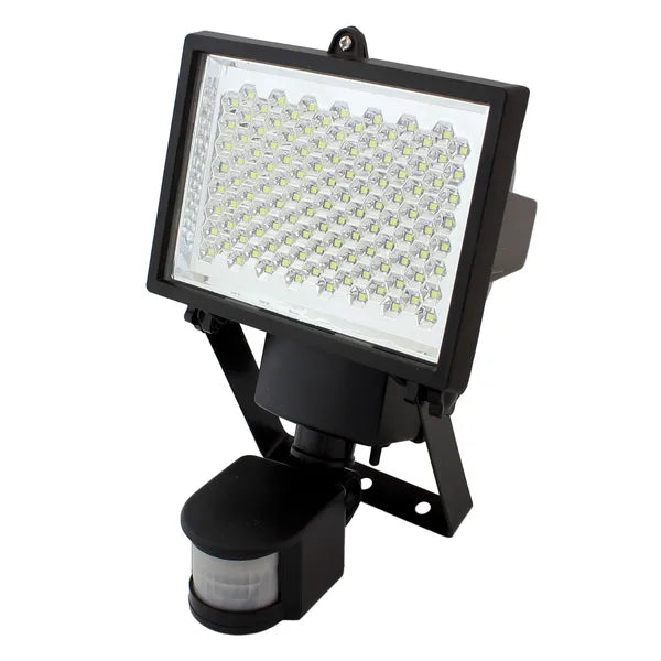 Napelemes 120 LED-es kültéri reflektor mozgás- és fényérzékelővel IP65