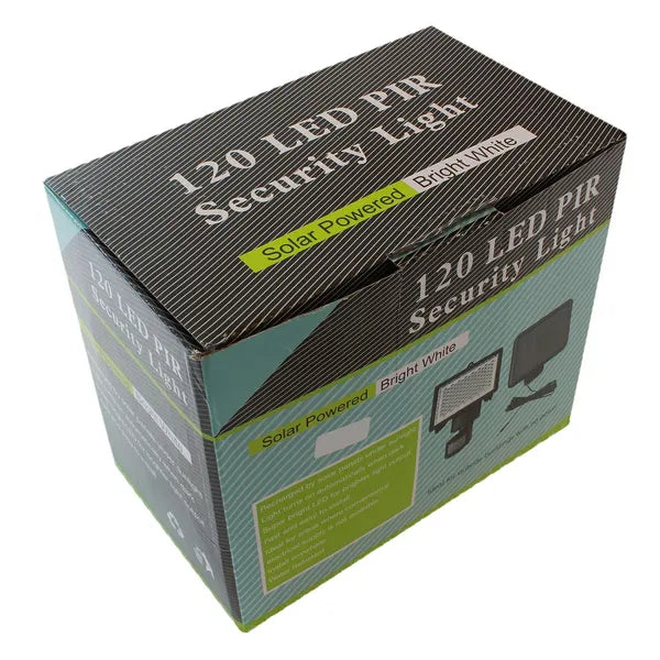Napelemes 120 LED-es kültéri reflektor mozgás- és fényérzékelővel IP65