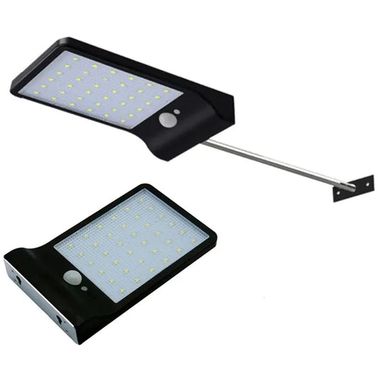 Napelemes utcai-kerti LED lámpa 36 LED, mozgásérzékelő, IP65, falra szerelhető