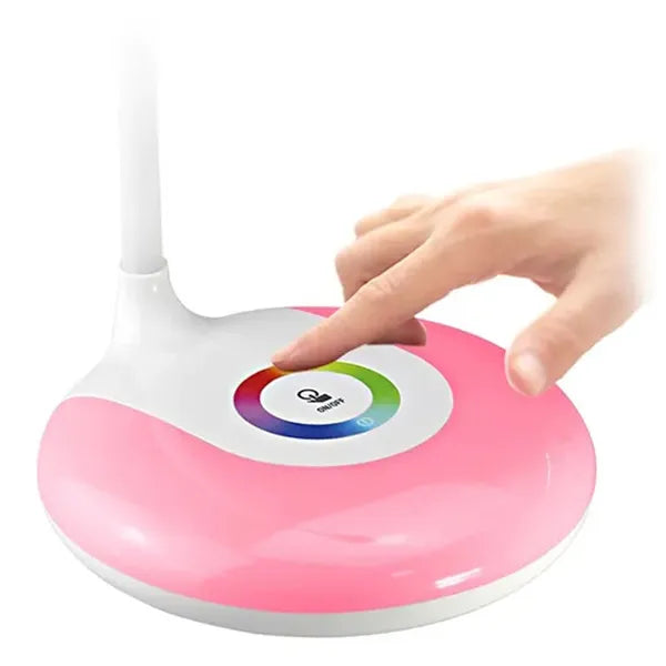 USB újratölthető RGB LED íróasztali lámpa, 3 fokozatú érintős fényerő, 5W