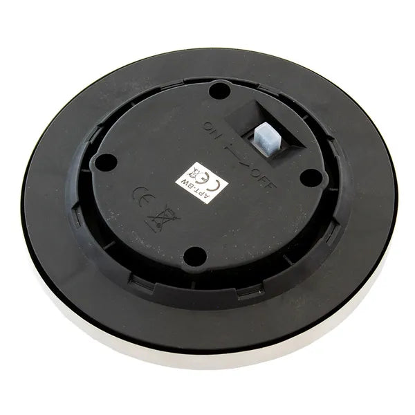 Szolár kerti LED lámpa, 16 LED, IP67, 6500 K, 13 cm, fekete-inox