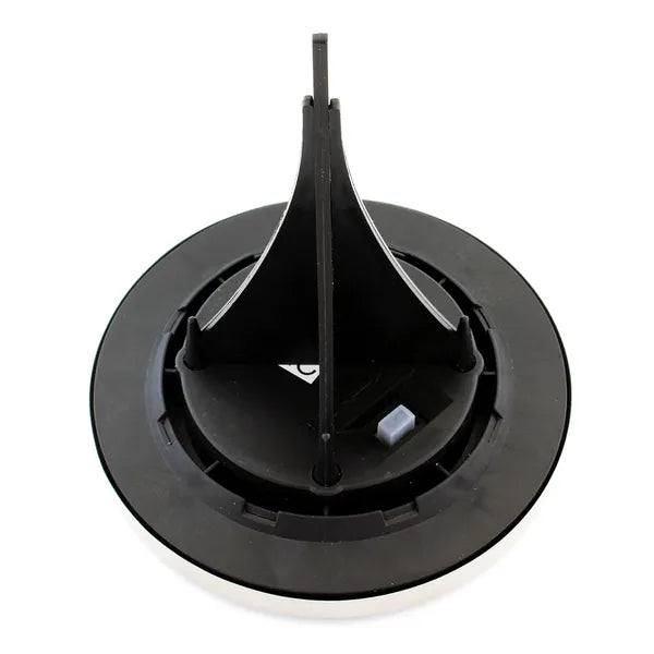 Szolár kerti LED lámpa, 16 LED, IP67, 6500 K, 13 cm, fekete-inox