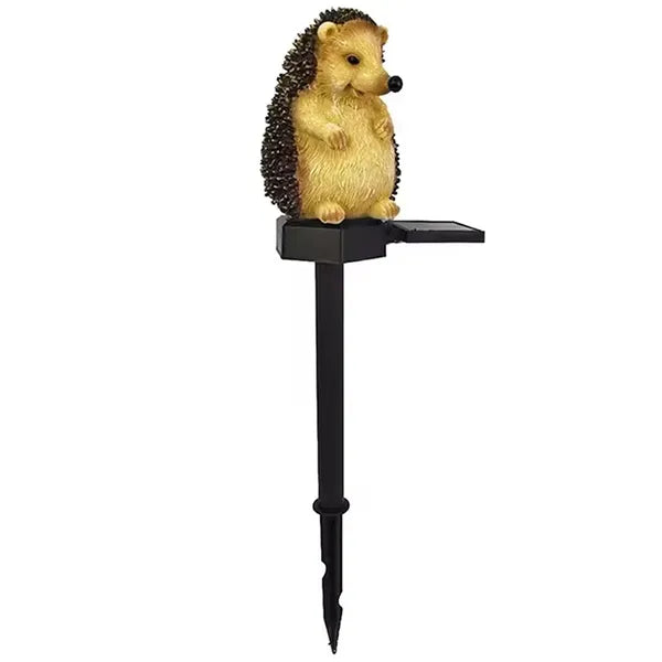 Napelemes LED sün alakú kerti lámpa, meleg fehér fény, IP67, 38 cm
