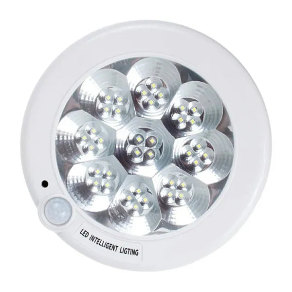 LED mennyezeti lámpa, PIR mozgásérzékelő, 36 LED, 8 W, 6000 K, Ø21 cm