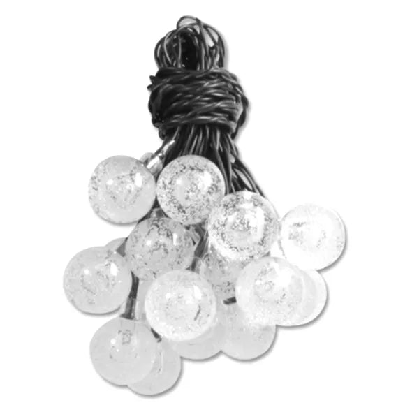 Napelemes kültéri girland 20 RGB LED, 4,85 m, IP44