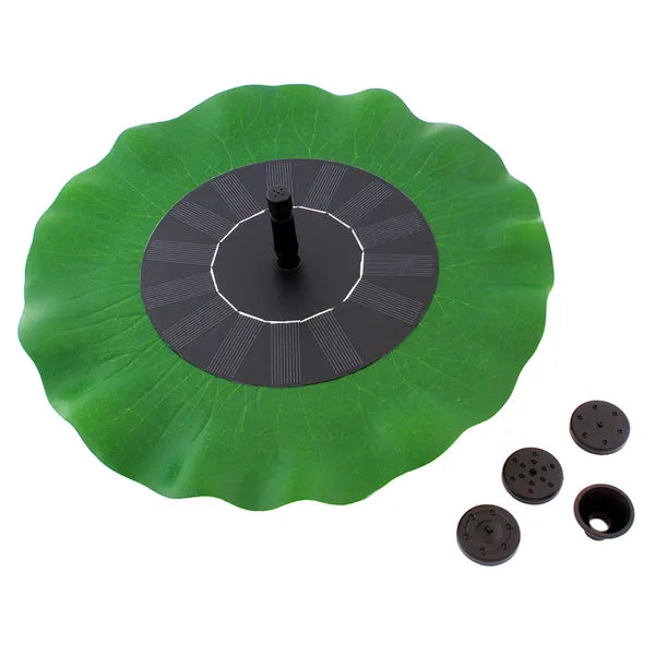 Napelemes úszó levél formájú szökőkút pumpa, 17 cm, 160 l/óra