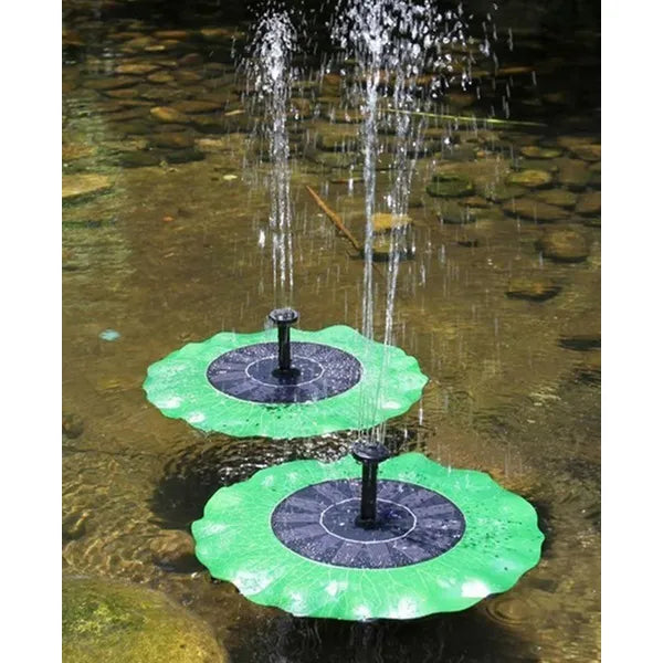 Napelemes úszó levél formájú szökőkút pumpa, 17 cm, 160 l/óra