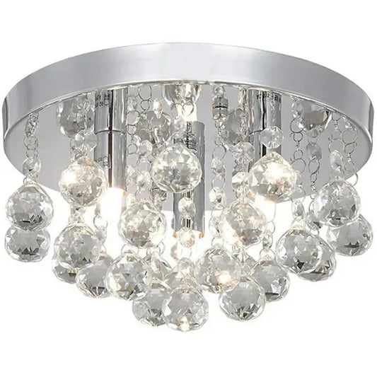 Függő mennyezeti csillár kristályokkal, krómozott, 3 LED G9 60W