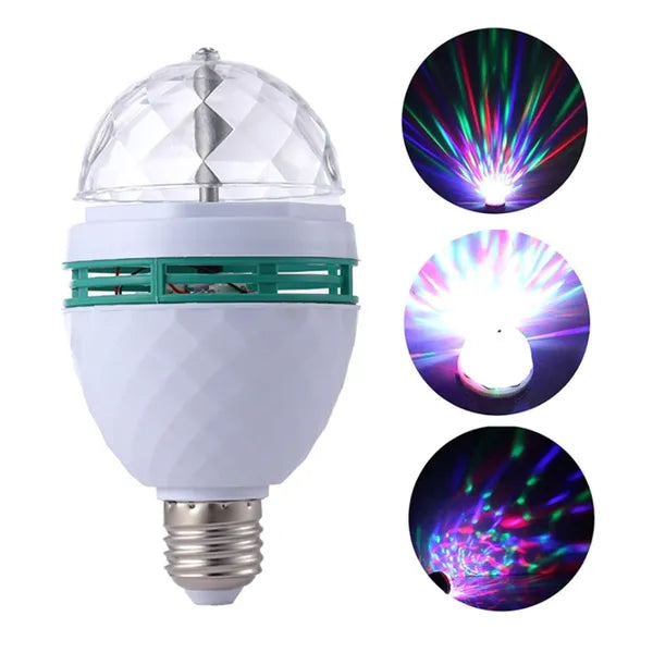 Energiahatékony színes LED diszkó izzó E27 foglalathoz, 16 W, fehér