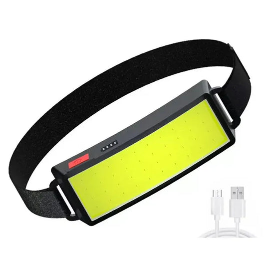 LED COB kompakt fejlámpa, USB, vízálló, 500 lm