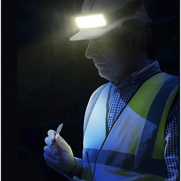 LED COB kompakt fejlámpa, USB, vízálló, 500 lm