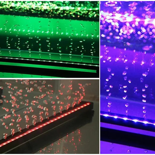 Akvárium RGB LED lámpa 28 cm, IP68, távirányítóval (15×5050 SMD)