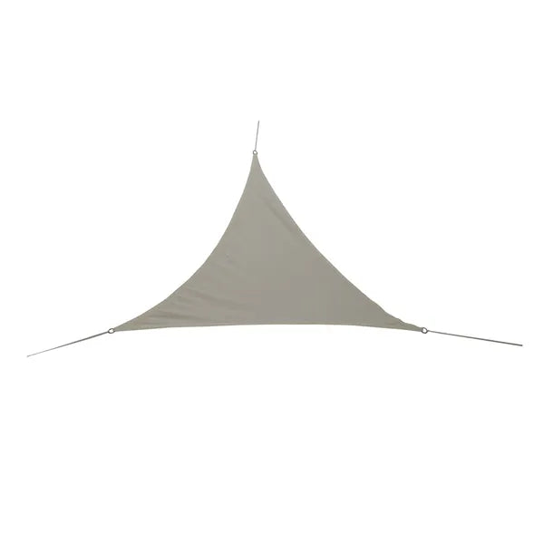 Vízálló háromszög napvitorla, 3×3×3 m, szürke, PU Oxford