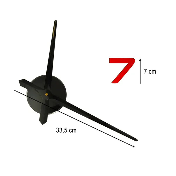 DIY falióra öntapadós, állítható 80–90 cm, színes 12 számjegy, fekete mutató