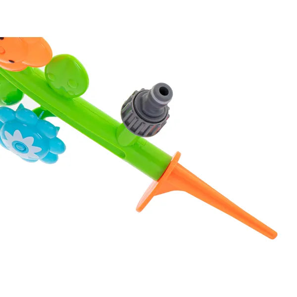 Gyerek kerti virágos vízpermetező szökőkút, kerticsap-csatlakozó, 28 cm