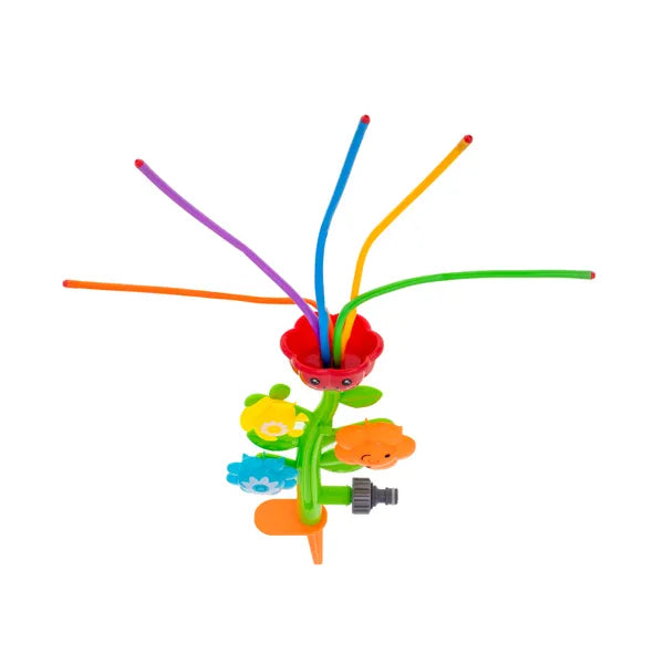 Gyerek kerti virágos vízpermetező szökőkút, kerticsap-csatlakozó, 28 cm