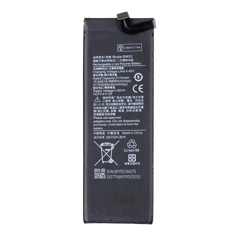 BM52 Xiaomi akkumulátor 5260mAh (OEM)