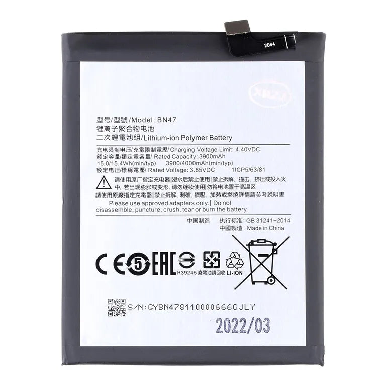 BN47 Xiaomi akkumulátor 3900mAh (OEM)