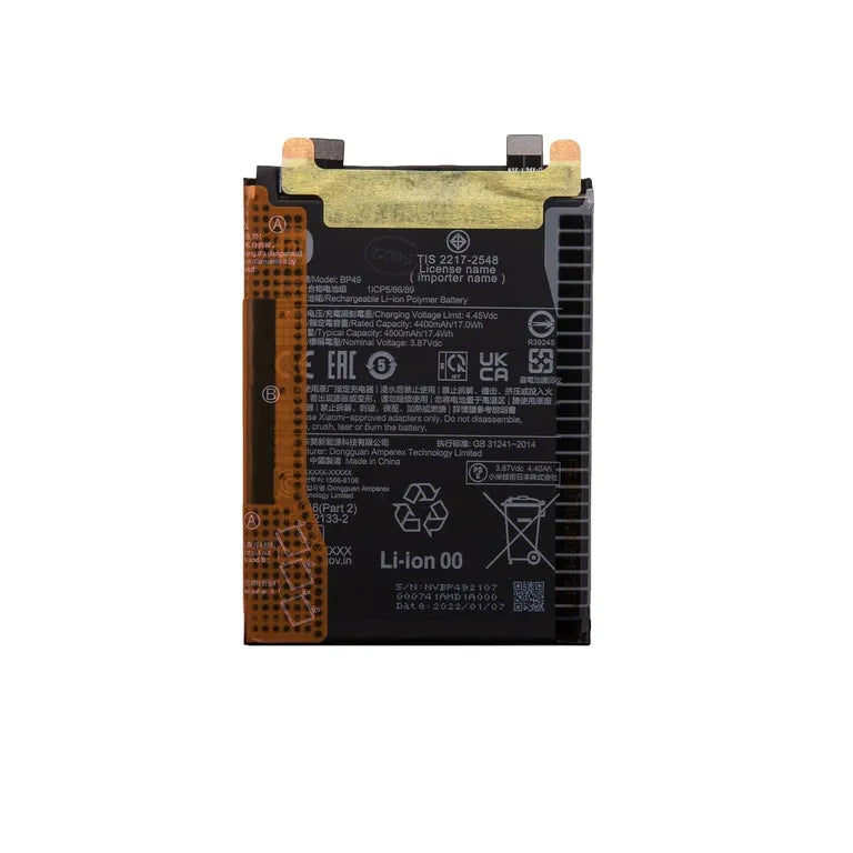 BP49 Xiaomi eredeti akkumulátor 4500mAh (szervizcsomag)