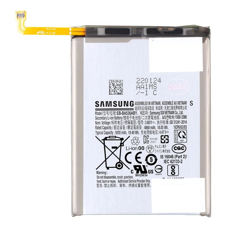 EB-BA536ABY Samsung Baterie Li-Ion 5000mAh (szervizcsomag)