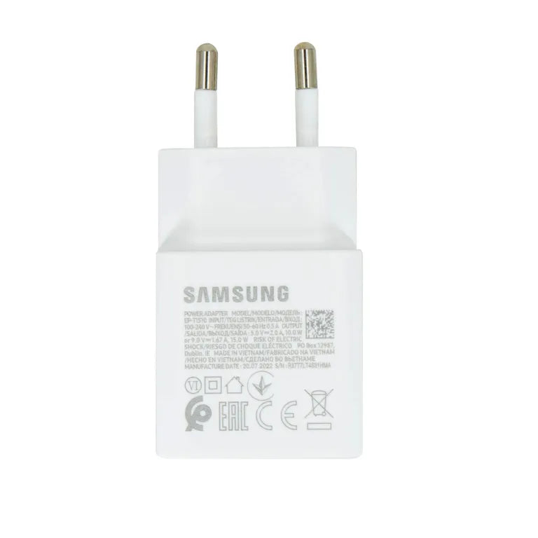 EP-T1510EWE Samsung USB-C 15W-os utazási töltő fehér (OOB Bulk)