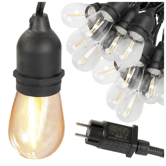 GARDEN GIRLING BRANDA 20 LED E27 20m – A Világító Kertgirland Mesés Nyári Estékhez