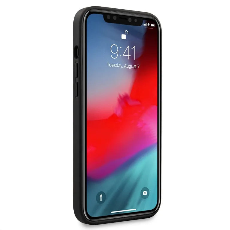 Guess 4G háromszög hátlap iPhone 12 Pro Max 6.7 szürke modellhez
