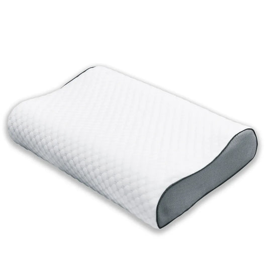 Herzberg Ergonomikus  memóriahabos párna, bambusz szövet, 60x40x12/10cm, fehér