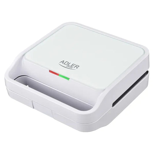 Adler AD 3070 2 az 1-ben szendvics- és grillsütő, 850 W, fehér