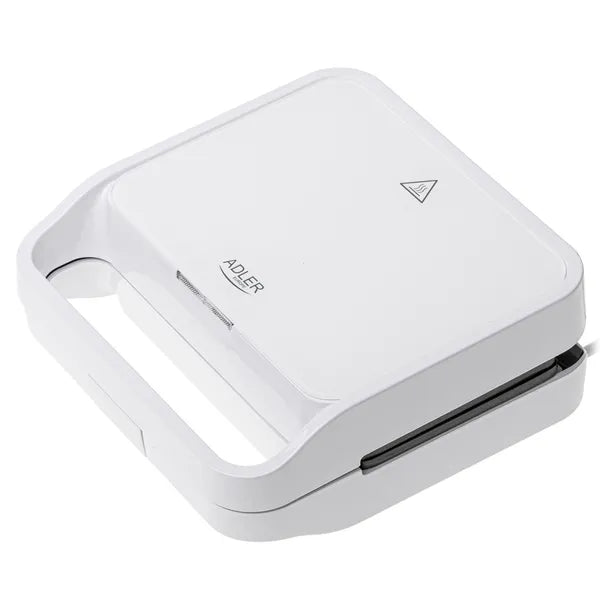 Adler AD 3070 2 az 1-ben szendvics- és grillsütő, 850 W, fehér