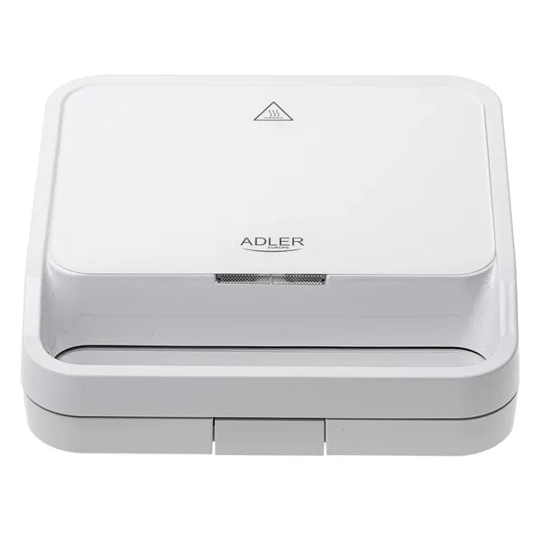 Adler AD 3070 2 az 1-ben szendvics- és grillsütő, 850 W, fehér
