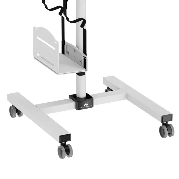 Mobil számítógép-állvány 17-32'' monitorhoz, kerekeken, 8 kg, fehér