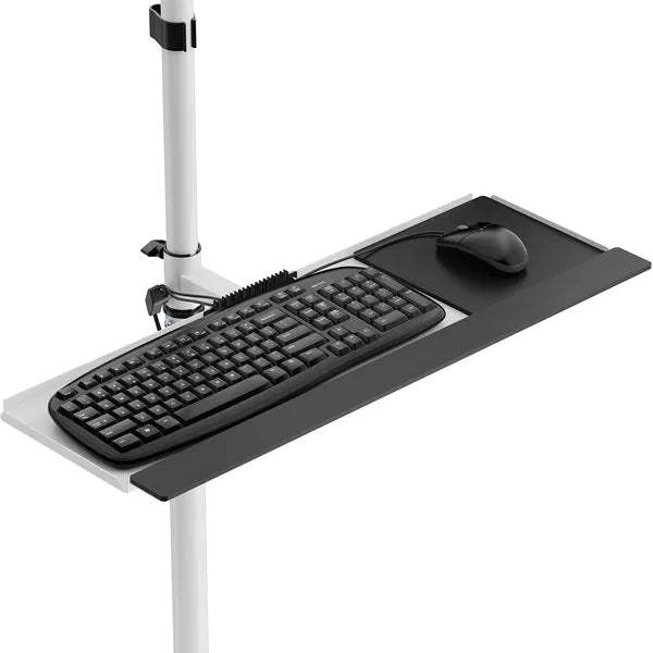 Mobil számítógép-állvány 17-32'' monitorhoz, kerekeken, 8 kg, fehér