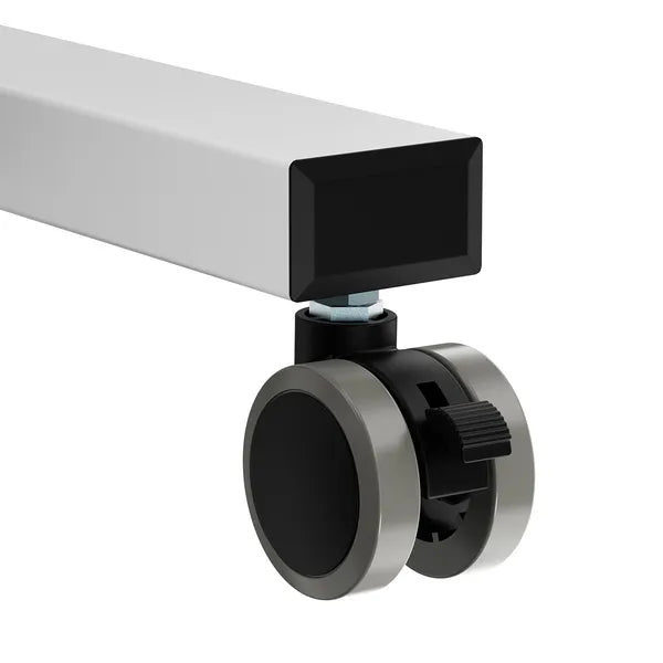 Mobil számítógép-állvány 17-32'' monitorhoz, kerekeken, 8 kg, fehér