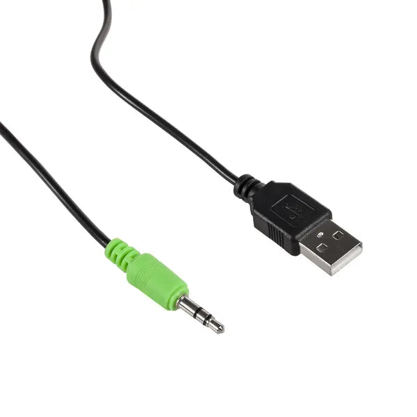 Audiocore AC805 6 W USB számítógépes sztereó hangszórók, fekete