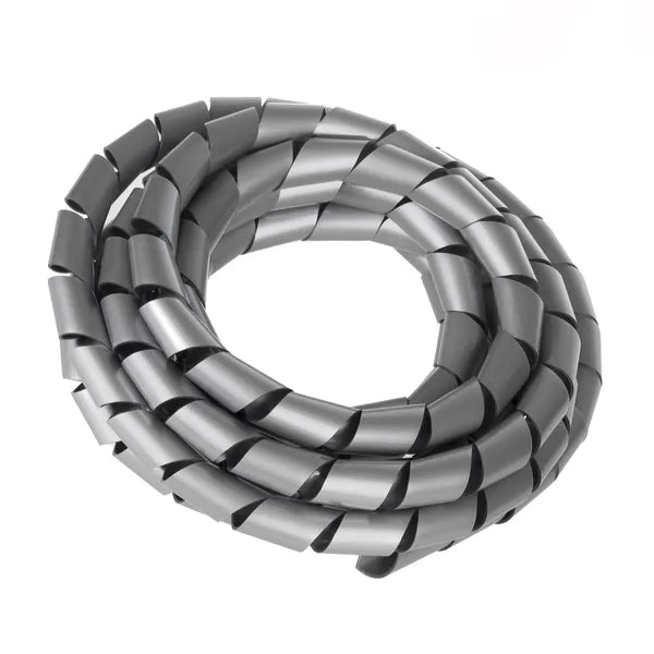 Maclean kábelrendező spirál, 3 m, 20,4–22 mm, ezüst szín