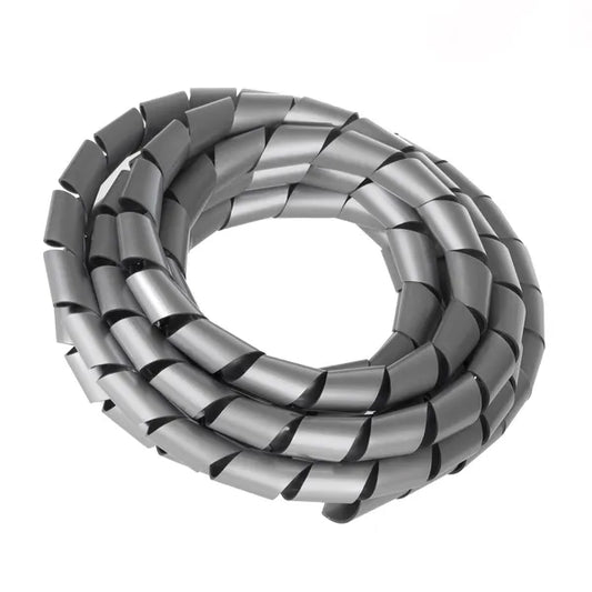 Maclean kábelrendező spirál, 3 m, 20,4–22 mm, ezüst szín