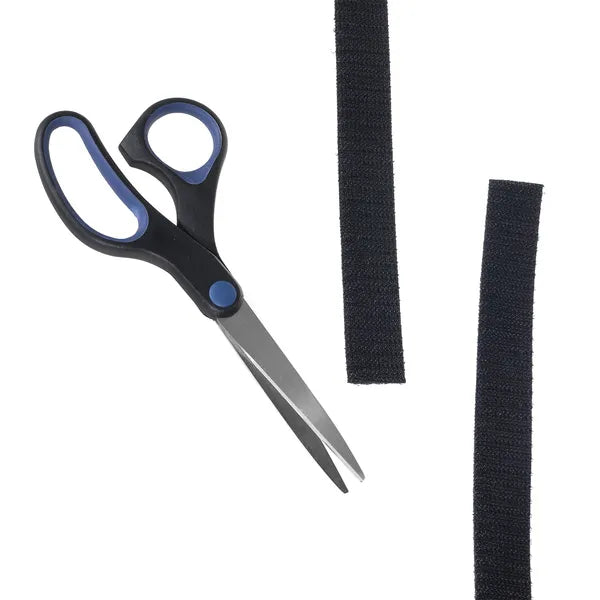 Kétoldalas tépőzáras kábelrendező szalag 20 mm x 15,3 m, fekete